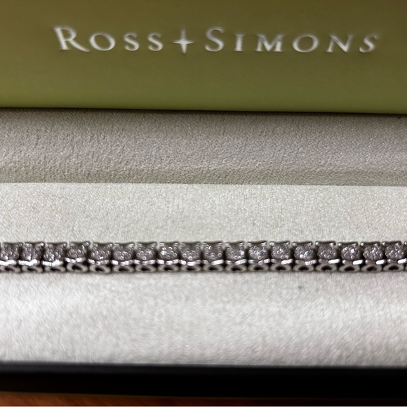 ROSS SIMONS 2.00 ct. t.w. Diamond Cluster Tennis Bracelet in Sterling Silver - Picture 6 of 15